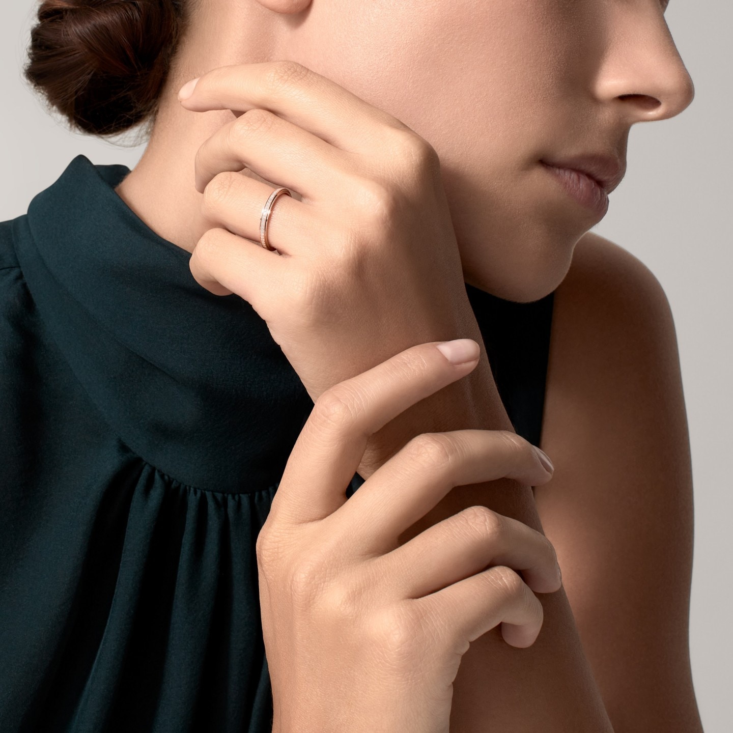 Cartyer d'Amour wedding ring Cartyer ring, Rose gold, diamonds - Gorchic - $39.99