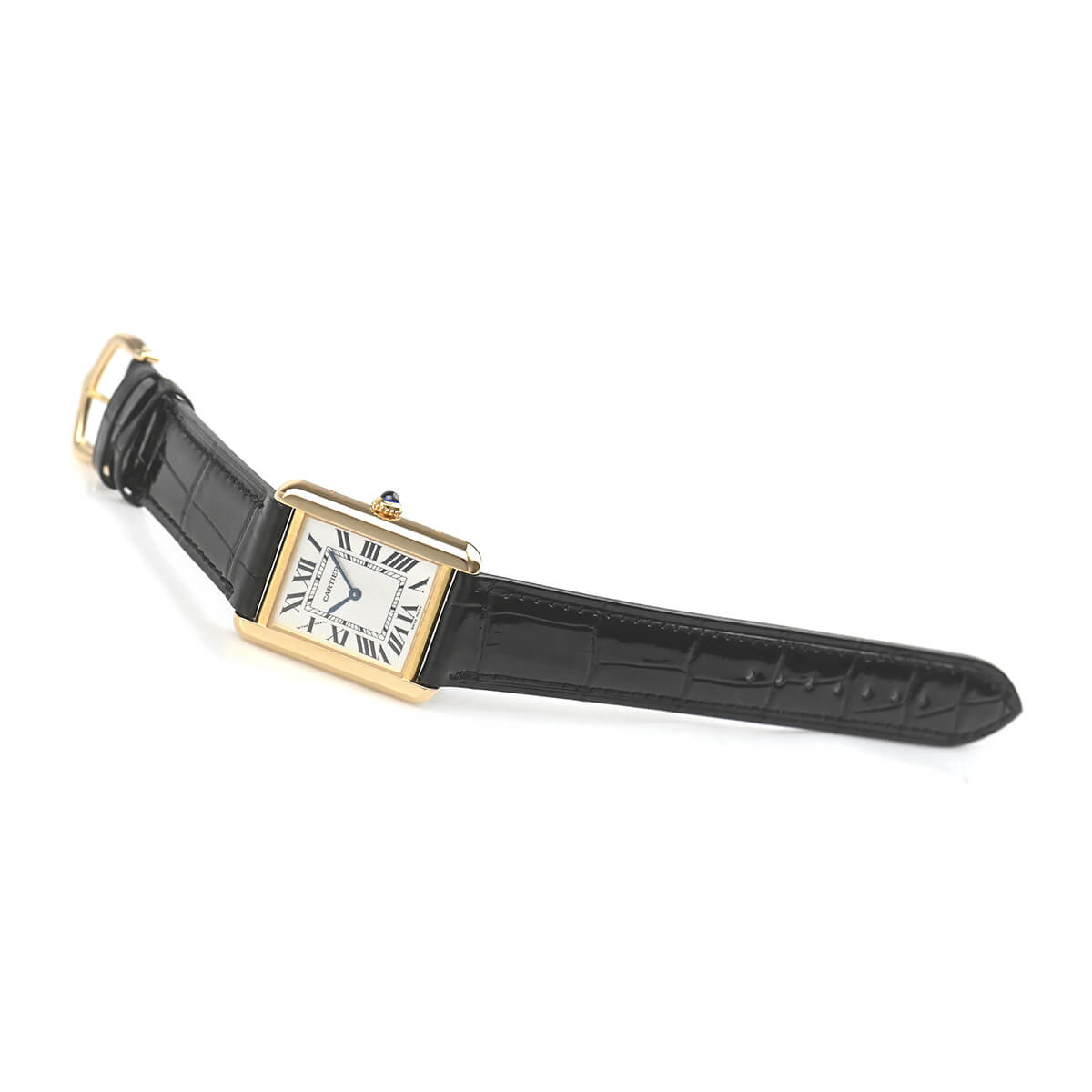 Cartyer Tank Louis Cartyer watch, Yellow Gold, Medium Model - Gorchic - $109.99