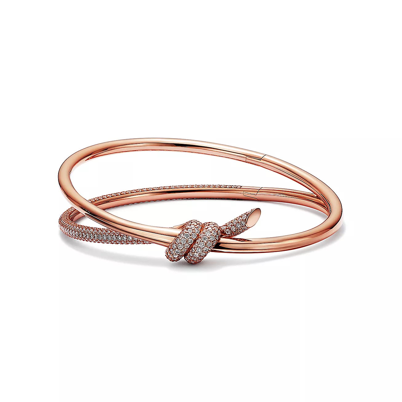 T.F. Knot Double Row Hinged Bracelet - Gorchic - $48.99