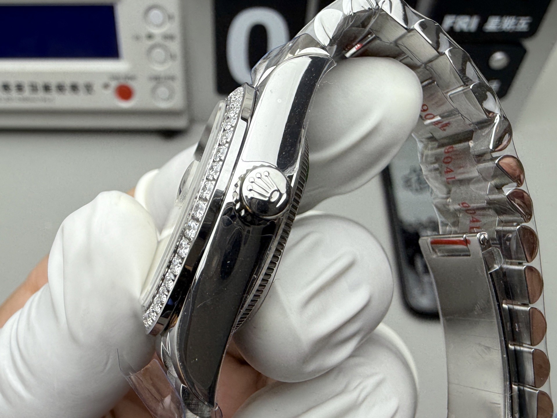 Rolex Datejust Rolex watch, Oystersteel, White Gold, Diamonds, Classic Size - Gorchic - $109.99