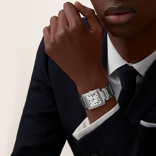 Cartyer Tank Cartyer Française watch,White Gold,Large Model - Gorchic - $153.99