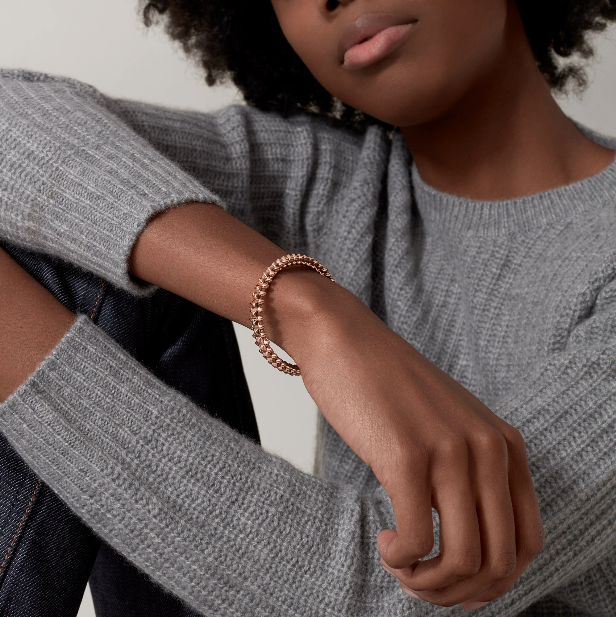 Cartie Clash de Cartyer bracelet, Rose gold, Medium model - Gorchic - $48.99