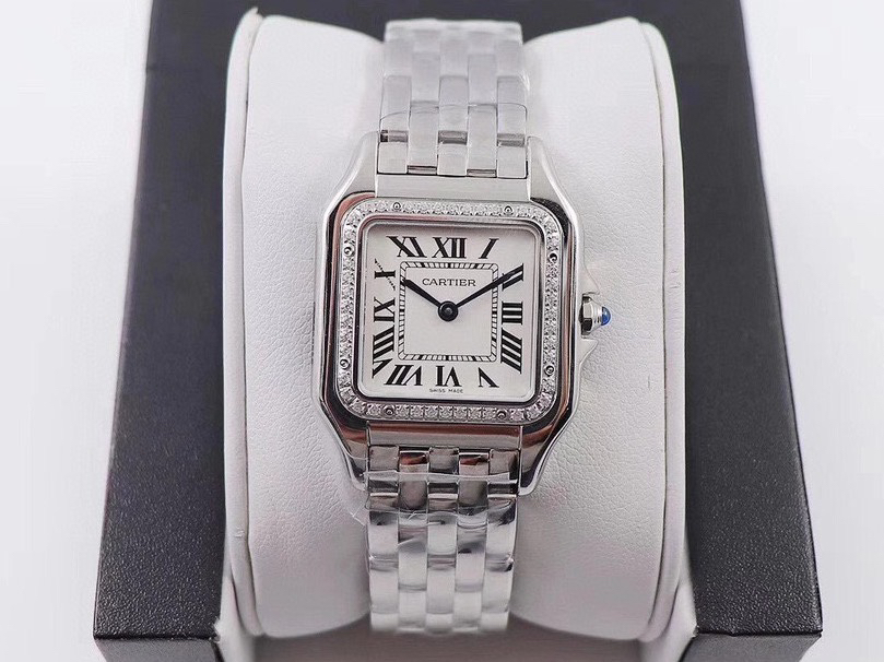 Cartyer Panthère de Cartyer watch, White Gold, Diamond, Small Model - Gorchic - $120.99