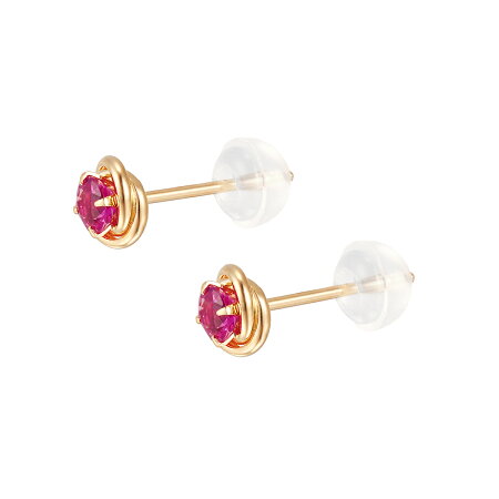 Cartyer d'Amour stud earrings Cartyer earrings, Pink sapphires, Mini model - Gorchic - $44.99