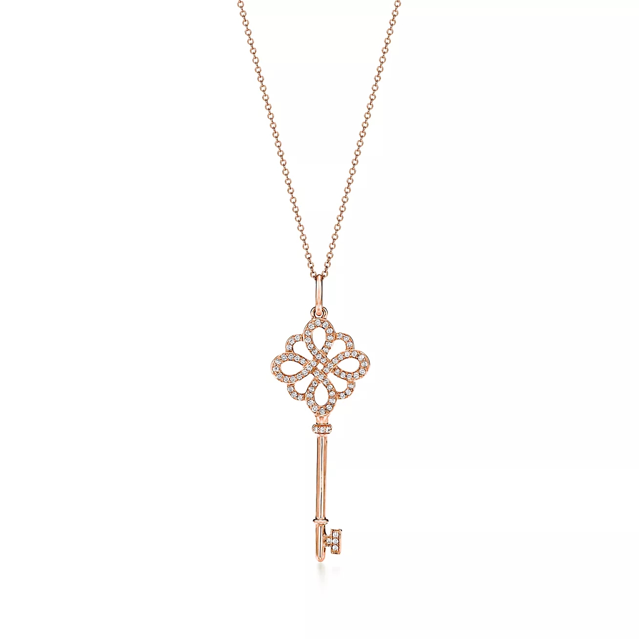 T.F. Keys Knot Key Pendant Necklace - Gorchic - $44.99