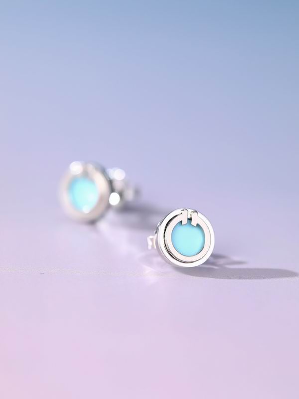 T.F. T Mother-of-pearl Circle Earrings - Gorchic - $44.99