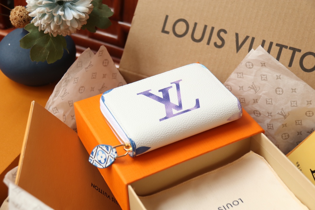 [TOP]Designer Zippy Coin Purse Bag - Blue - Gorchic - $136.99