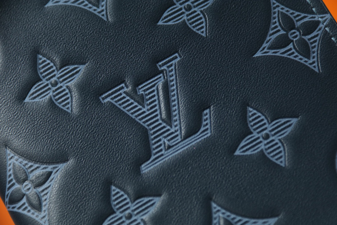 [TOP]Designer Monogram Wallet in Navy - Gorchic - $136.99