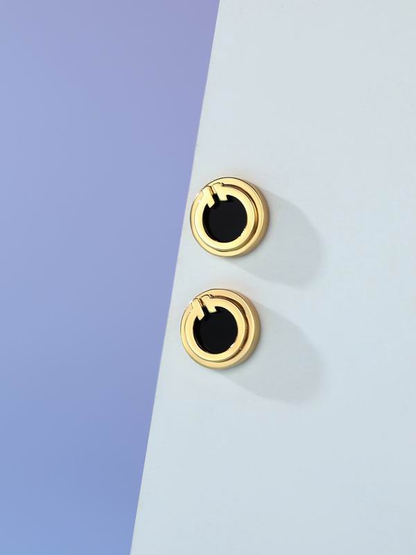 T.F. T Mother-of-pearl Circle Earrings - Gorchic - $44.99