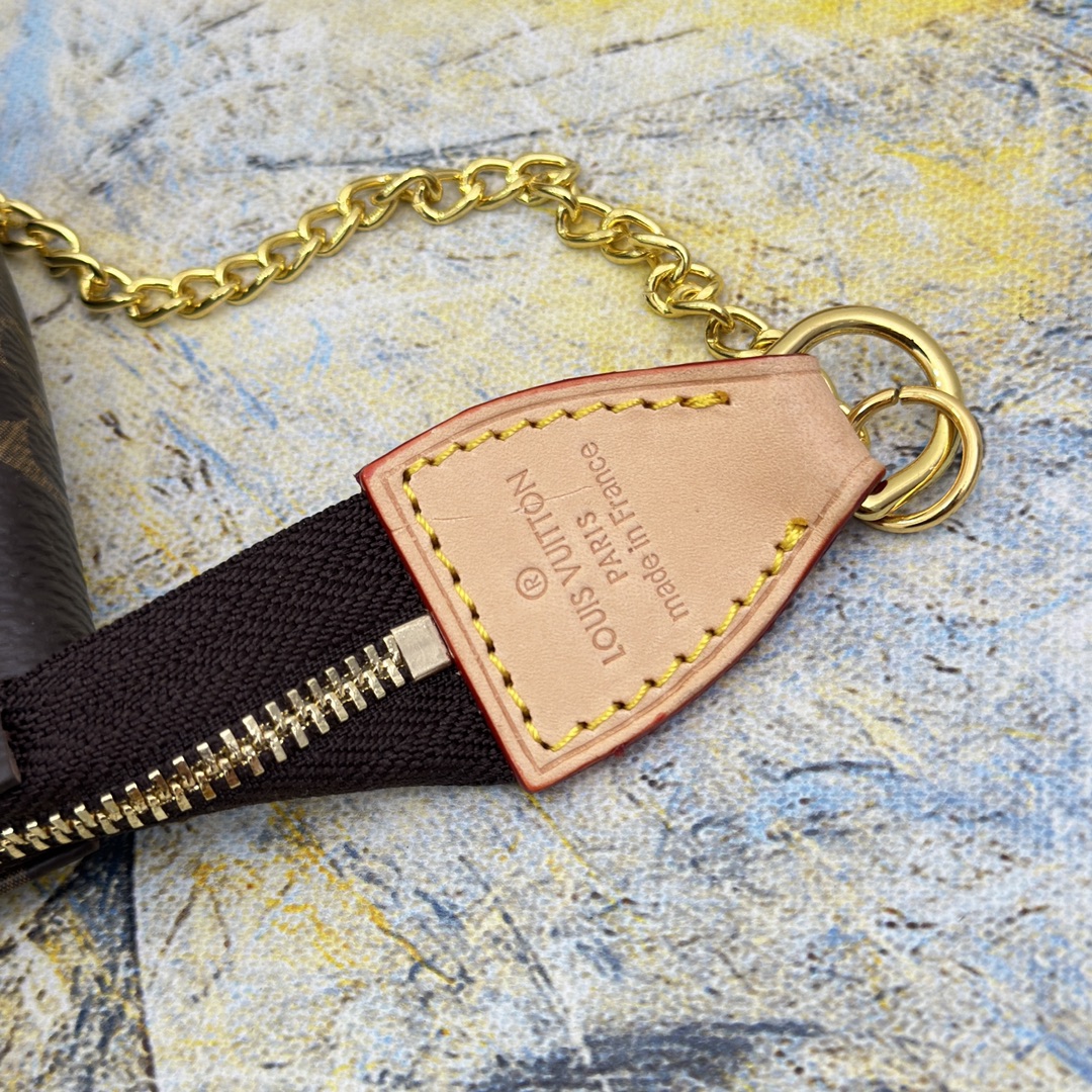 [TOP]Designer Damier Ebene Mini Pochette Accessoires Handbag - Brown - Gorchic - $142.99