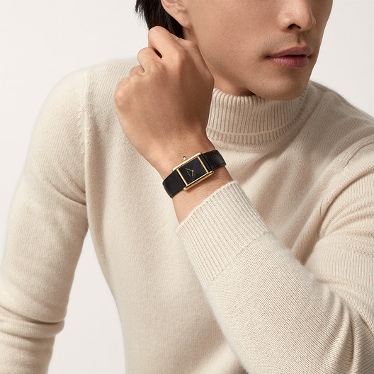 Cartyer Tank Louis Cartyer watch,Yellow Gold,Medium Model - Gorchic - $109.99