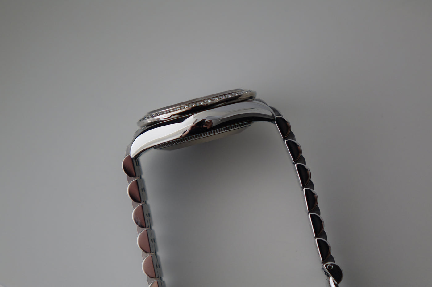 Rolex Datejust Rolex watch, Oystersteel, White Gold, Diamonds, Classic Size - Gorchic - $109.99