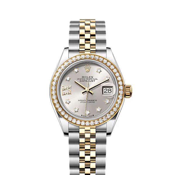 Rolex Datejust Rolex watch, Oystersteel, Yellow Gold, Diamonds, Classic Size - Gorchic - $246.99