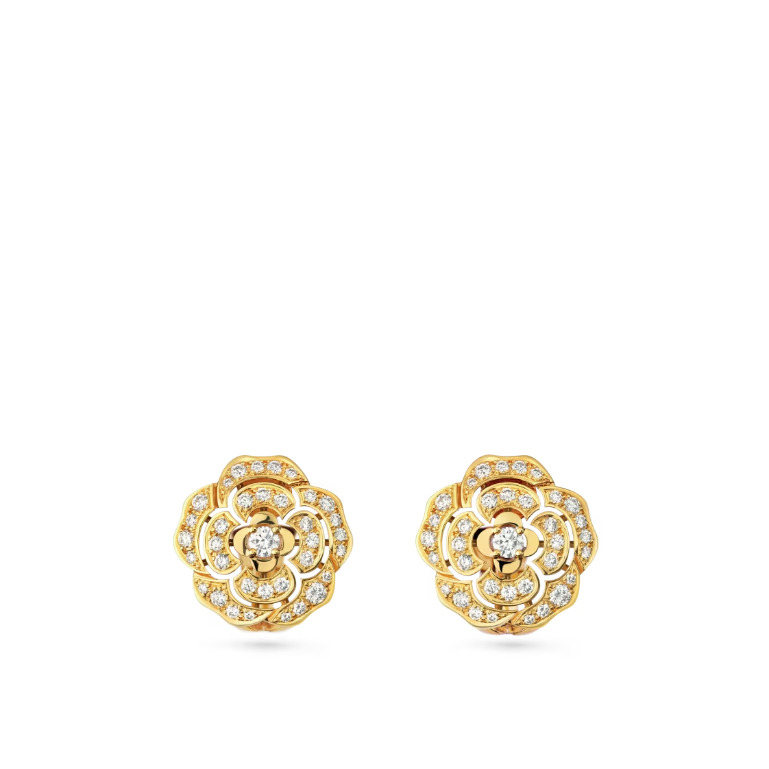 CC Inspired Bouton de Camélia earrings - Gorchic - $44.99