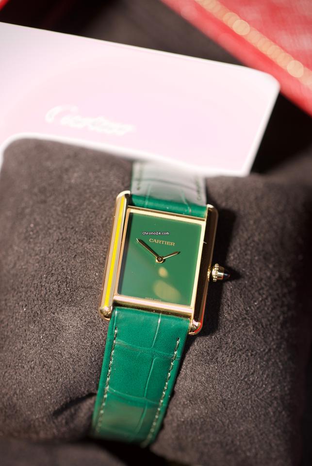 Cartyer Tank Louis Cartyer watch,Yellow Gold,Medium Model - Gorchic - $109.99