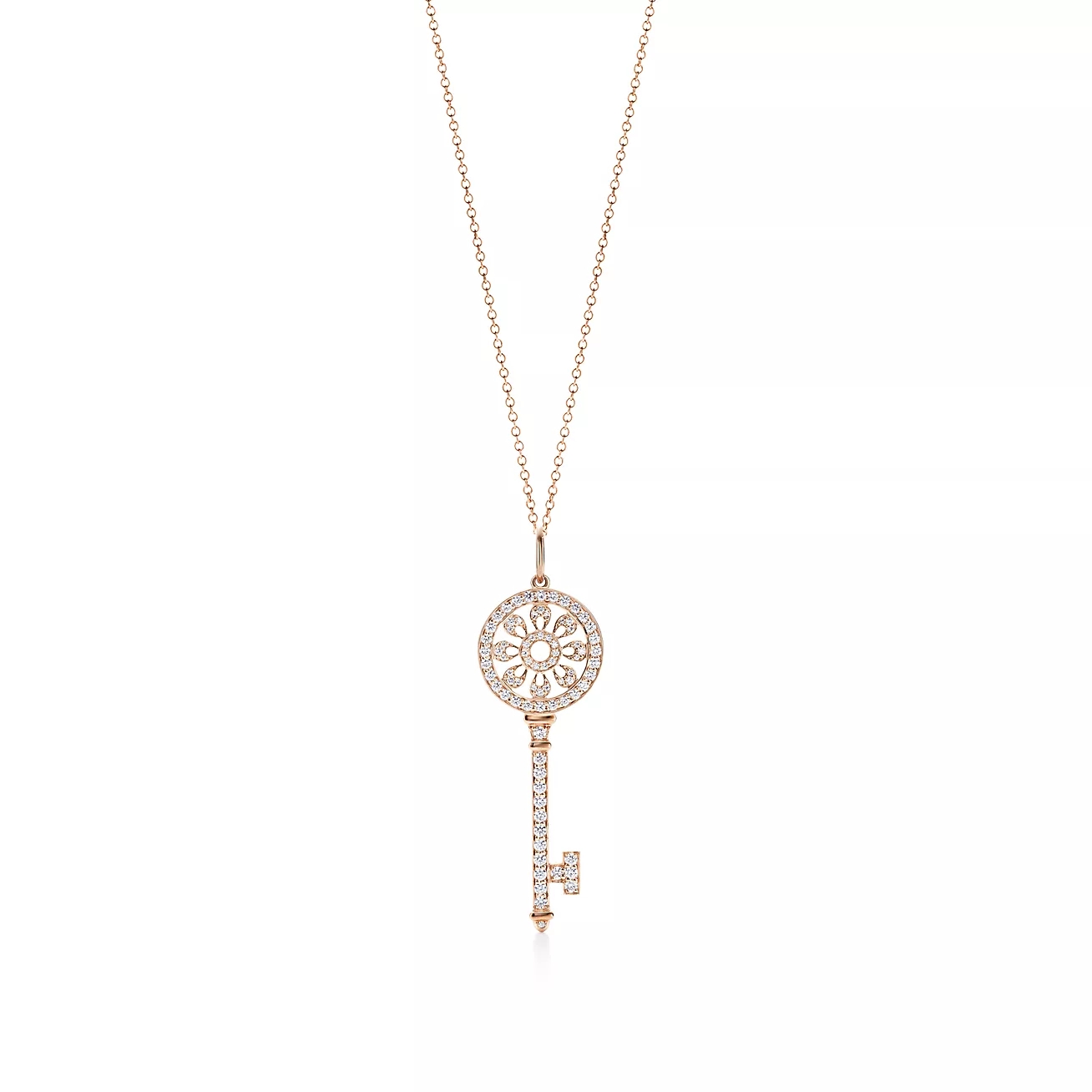 T.F. Keys Petals Key Pendant Necklace - Gorchic - $44.99