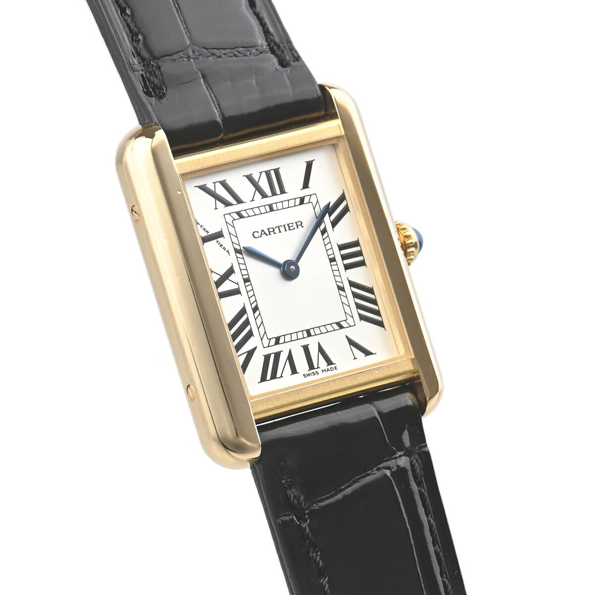 Cartyer Tank Louis Cartyer watch, Yellow Gold, Medium Model - Gorchic - $109.99