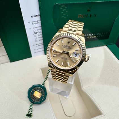 Rolex Datejust Rolex watch, Oystersteel, Yellow Gold, Classic Size - Gorchic - $109.99
