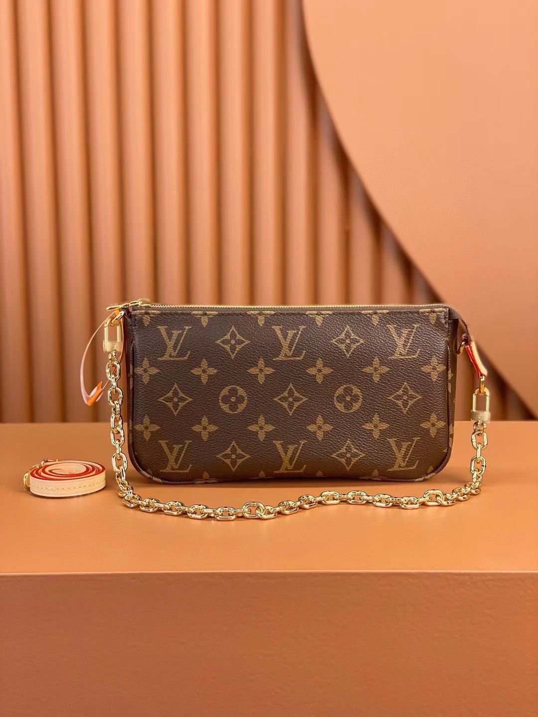 [TOP]Designer Pochette Accessoires Bag - Brown - Gorchic - $158.99