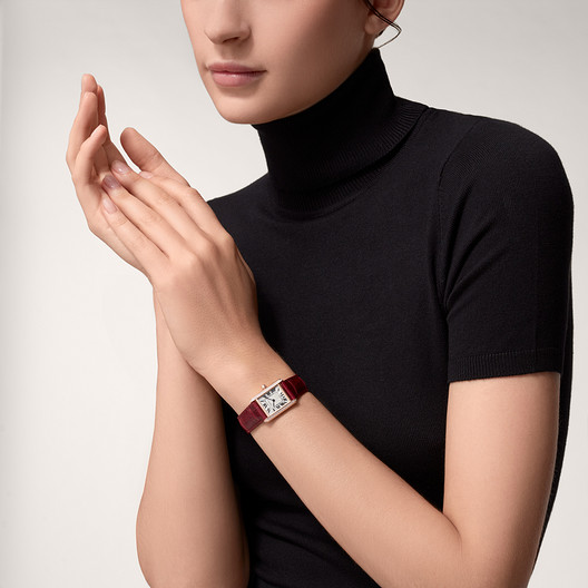 Cartyer Tank Louis  Cartyer watch, Yellow Gold, Diamonds, Small Model - Gorchic - $134.99