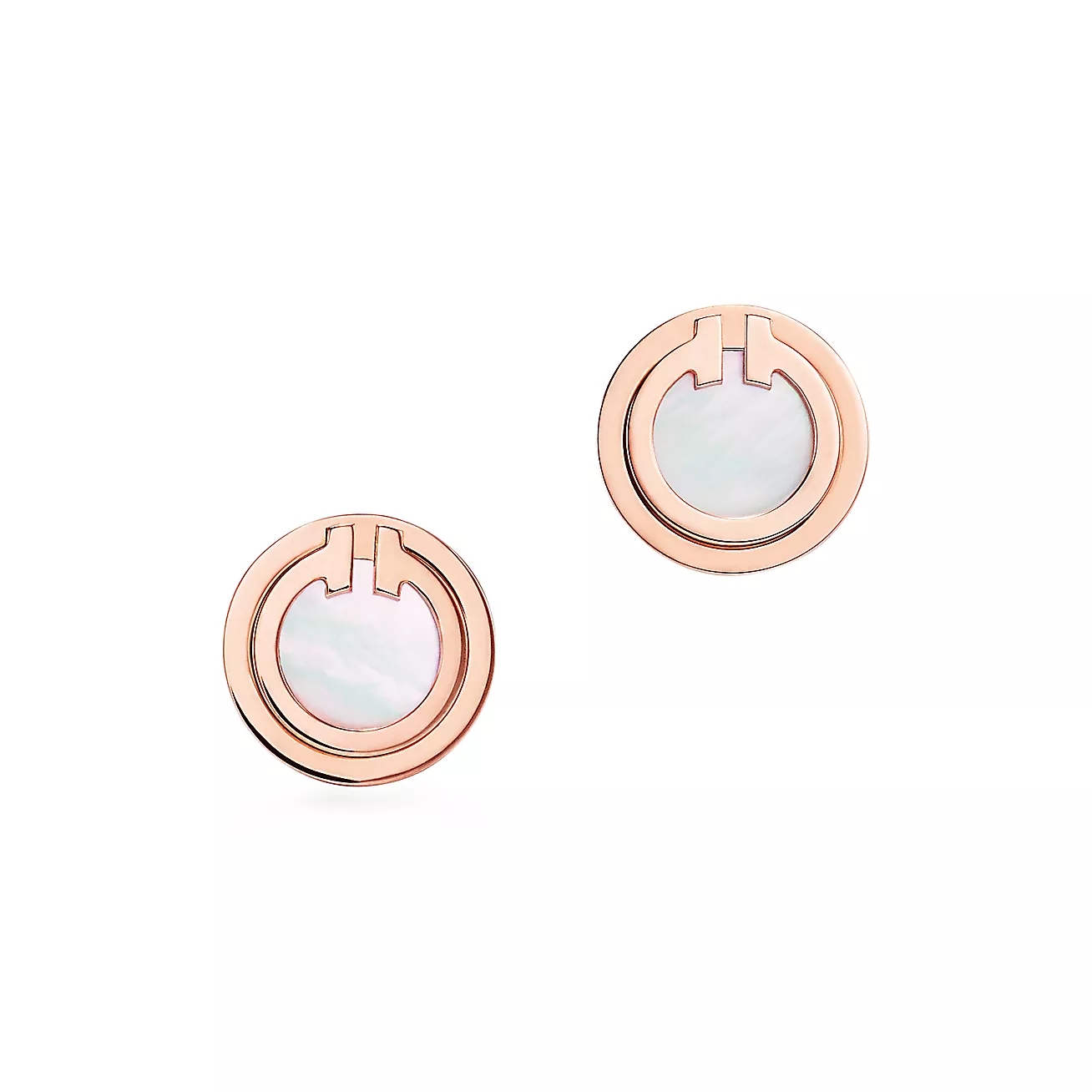 T.F. T Mother-of-pearl Circle Earrings - Gorchic - $44.99