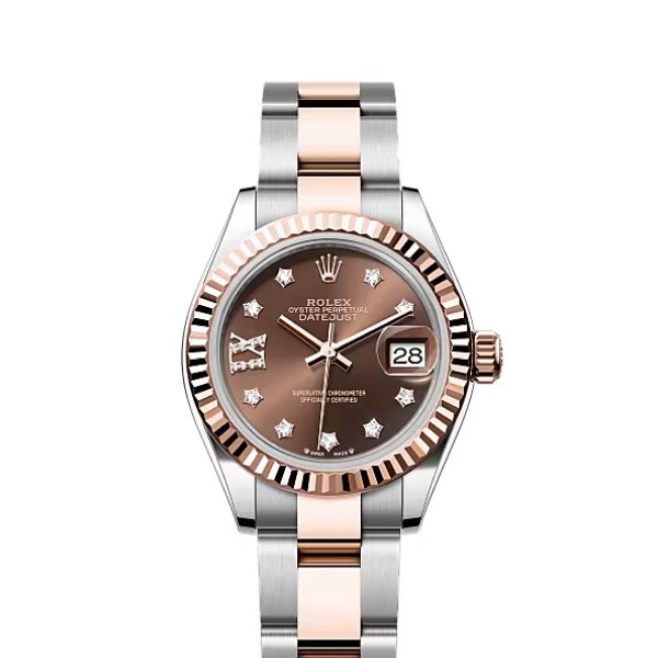 Rolex Datejust Rolex watch, Oystersteel, Rose Gold, Classic Size - Gorchic - $118.99