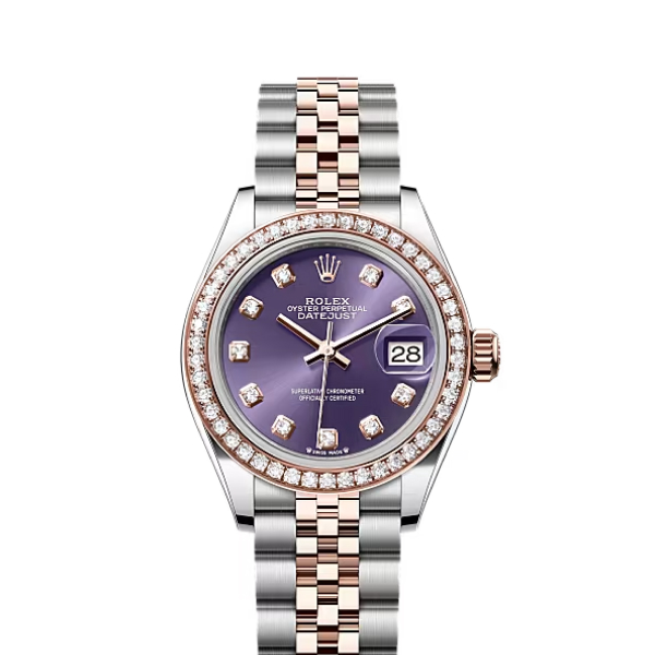 Rolex Datejust Rolex watch, Oystersteel, Rose Gold, Diamonds, Classic Size - Gorchic - $118.99