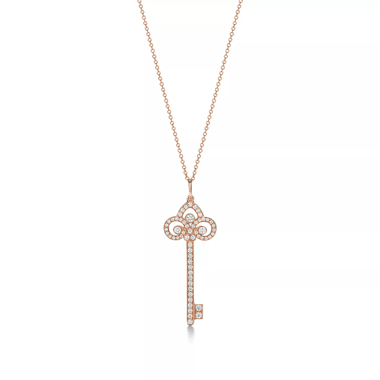T.F. Keys Fleur de Lis Key Pendant Necklace - Gorchic - $44.99