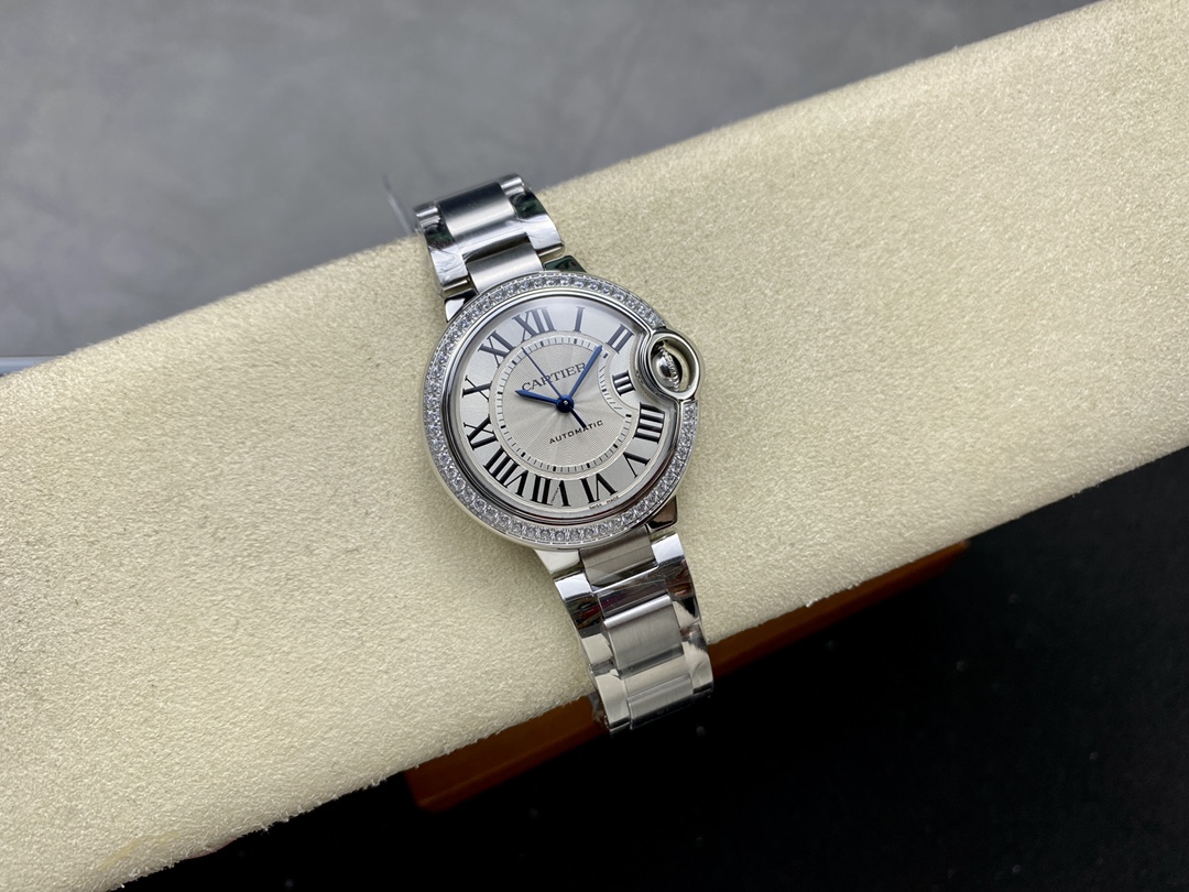 Cartyer Ballon Bleu de Cartyer Watch,White Gold, Diamonds，Small Model - Gorchic - $158.99