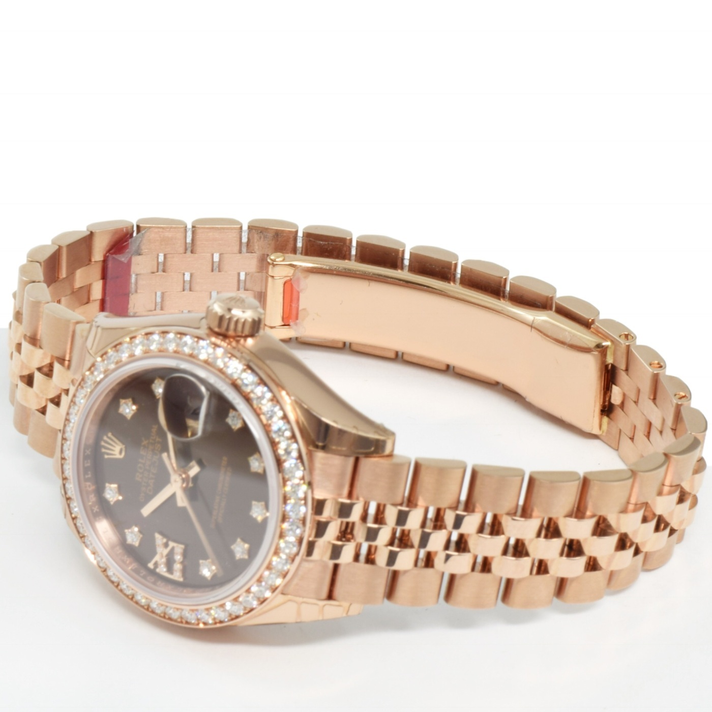 Rolex Datejust Rolex watch, Oystersteel, Rose Gold, Diamonds, Classic Size - Gorchic - $118.99