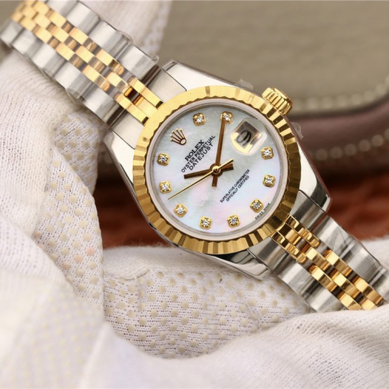 Rolex Datejust Rolex watch, Oystersteel, Yellow Gold, Classic Size - Gorchic - $130.99