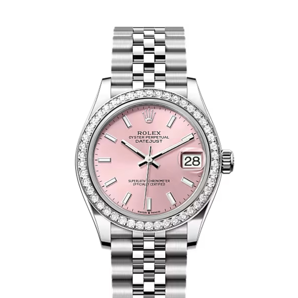 Rolex Datejust Rolex watch, Oystersteel, White Gold, Diamonds, Classic Size - Gorchic - $109.99