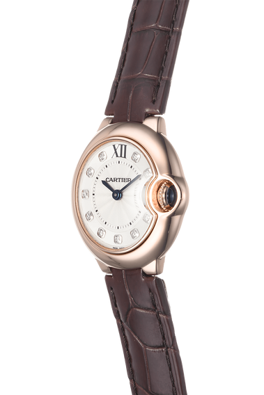 Cartyer Ballon Bleu de Cartyer Brown Strap Watch - Gorchic - $116.99
