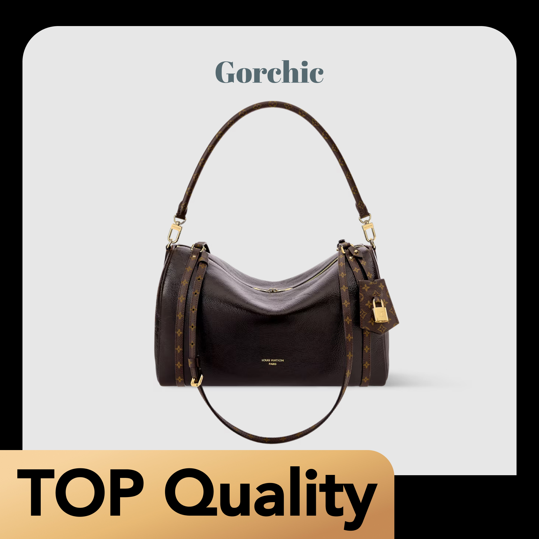 [TOP]Designer Express MM Bag - Monogram Saga/Acajou - Gorchic - $435.99