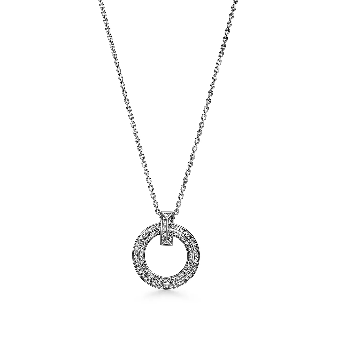 T.F. T T1 Narrow Circle Pendant Necklace - Gorchic - $44.99