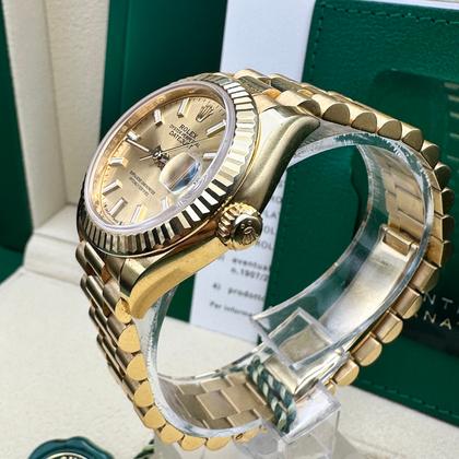 Rolex Datejust Rolex watch, Oystersteel, Yellow Gold, Classic Size - Gorchic - $109.99