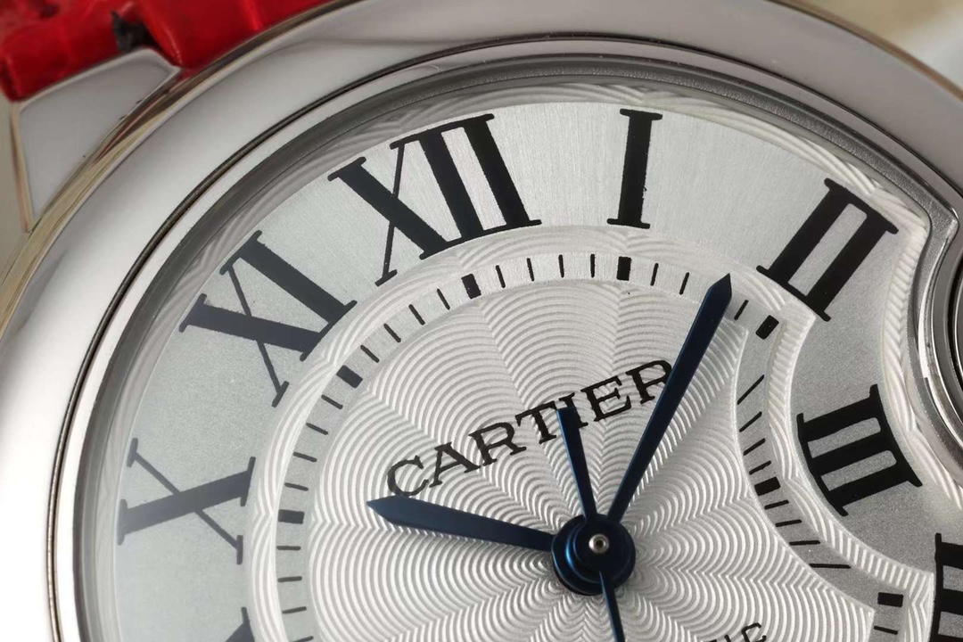 Cartyer Ballon Bleu de Cartyer Red Strap Watch - Gorchic - $116.99