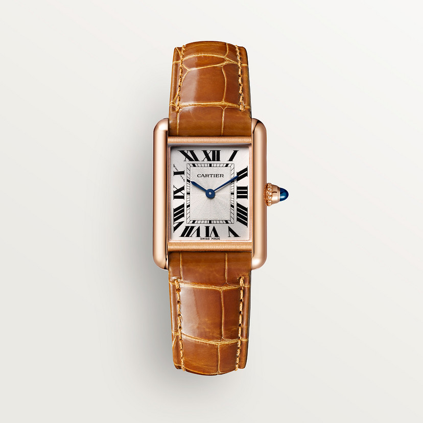 Cartyer TankLouis Cartyer watch, Rose Gold, Small Model - Gorchic - $125.99