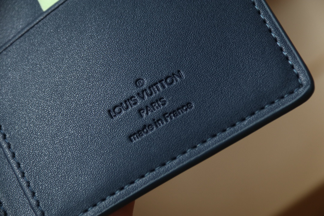 [TOP]Designer Monogram Wallet in Navy - Gorchic - $136.99