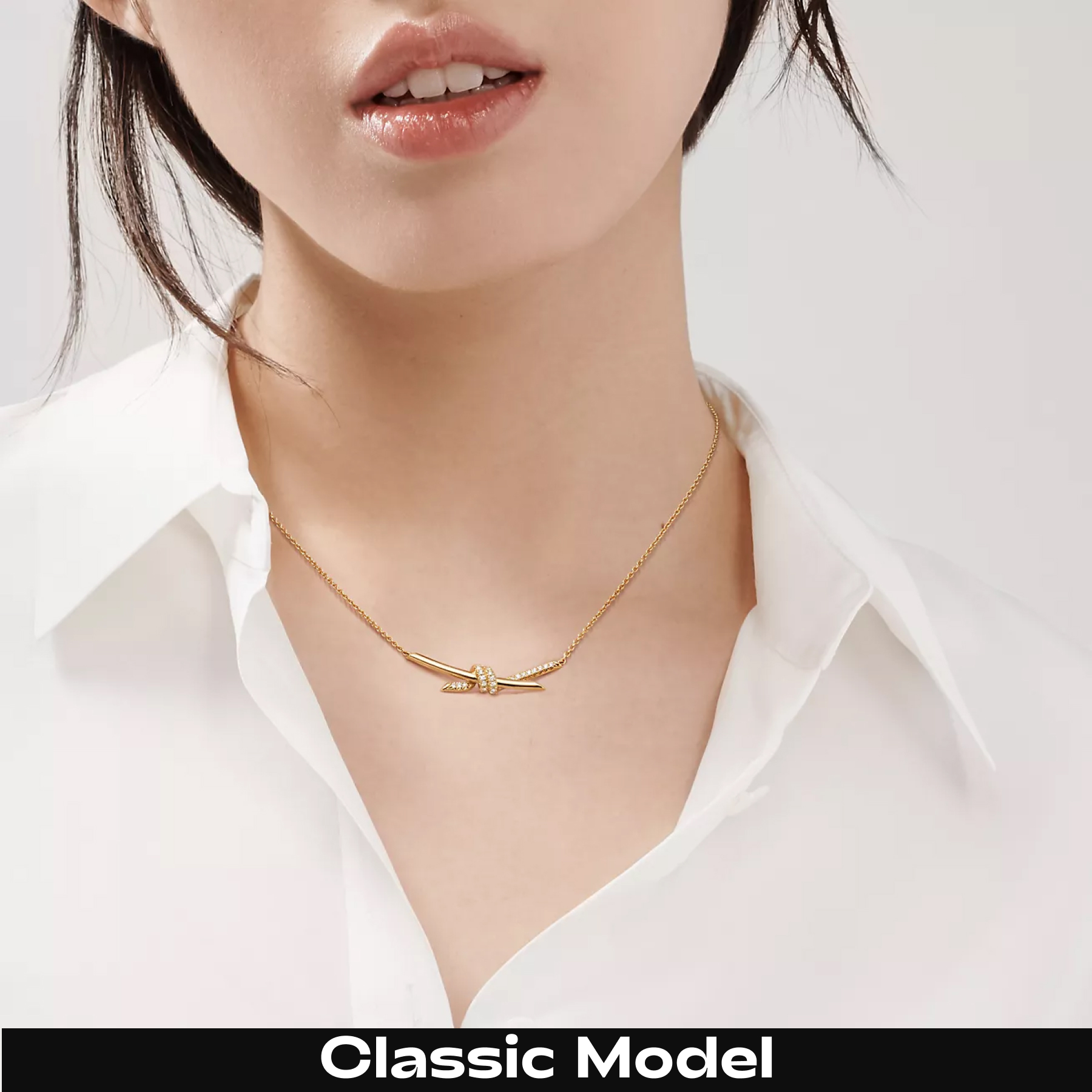 T.F. Knot Pendant Necklace - Gorchic - $44.99