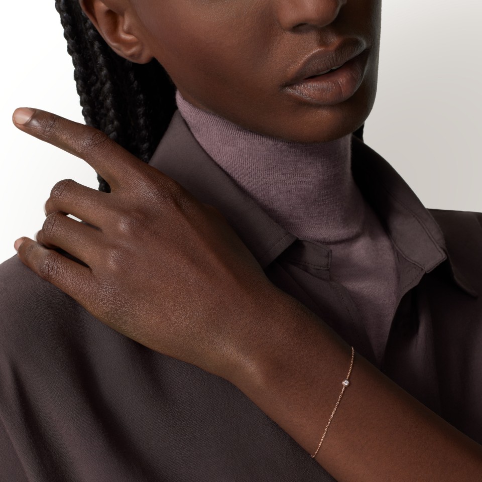 Cartyer d'Amour Bracelet Cartyer Bracelet, Rose gold, diamonds, Classic size - Gorchic - $48.99