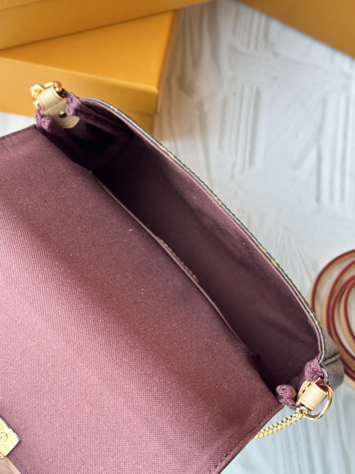 [TOP]Designer Bag GHW Favorite MM Shoulder Bag - Brown - Gorchic - $195.99