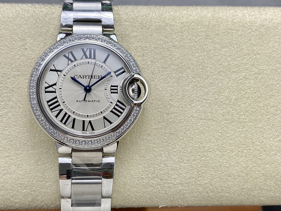 Cartyer Ballon Bleu de Cartyer Watch,White Gold, Diamonds，Small Model - Gorchic - $158.99