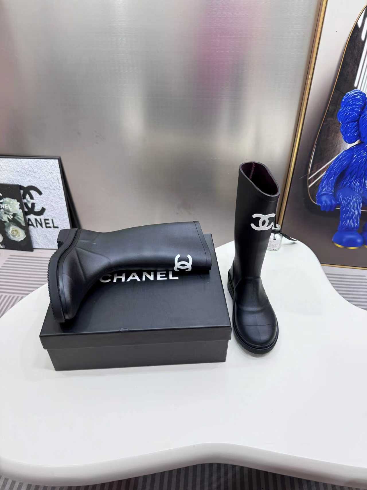 CC Inspired  Black Rain Boots - Gorchic - $119.99