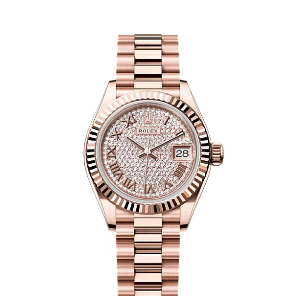 Rolex Datejust Rolex watch, Oystersteel, Rose Gold, Diamonds, Classic Size - Gorchic - $246.99