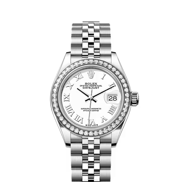 Rolex Datejust Rolex watch, Oystersteel, White Gold, Diamonds, Classic Size - Gorchic - $109.99