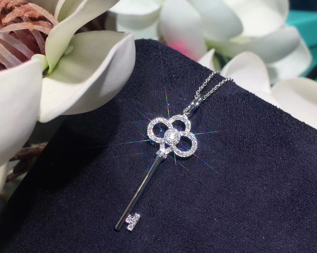 T.F. Keys Crown Key Necklace - Gorchic - $44.99