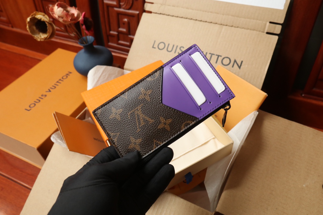 [TOP]Designer Monogram Macassar Coin Card Holder - Gorchic - $120.99