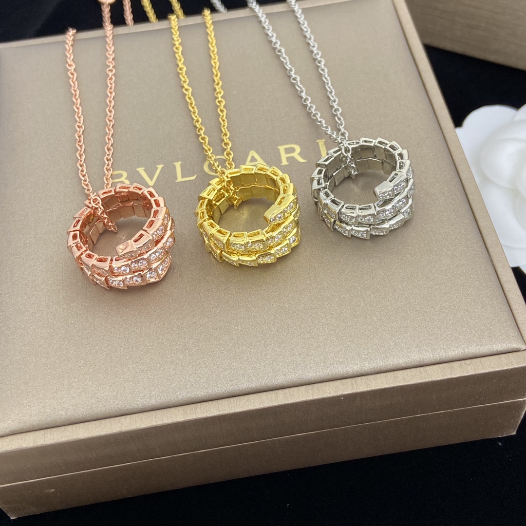 BV Serpenti Viper Necklace - Gorchic - $44.99