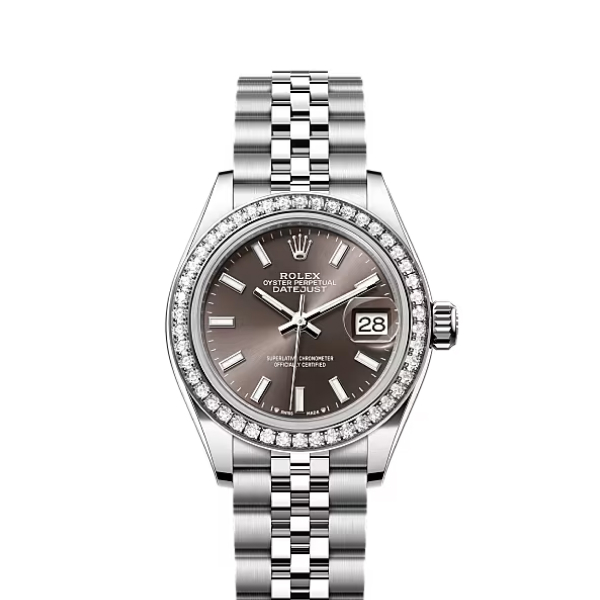 Rolex Datejust Rolex watch, Oystersteel, White Gold, Diamonds, Classic Size - Gorchic - $109.99